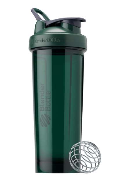 Green 32oz protein shake cup made of odor-resistant Tritan. | Color#viridian_Size#32oz