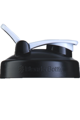 BlenderBottle Large Shaker Bottle Replacement Lid - White and Black